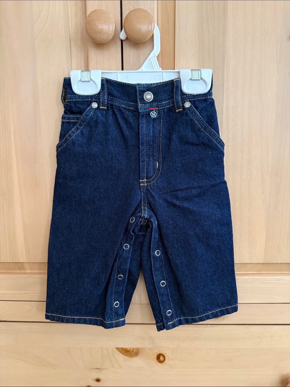 NWT Nautica 3-6 M Dark Blue Denim Carpenter jeans